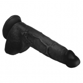 Черный фаллоимитатор Beefy Brad 9’’ Dildo with Balls - 22,4 см. - XR Brands