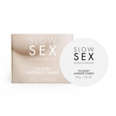 Массажная свеча для всего тела Slow Sex - 50 гр. - Bijoux Indiscrets - купить с доставкой в Ангарске