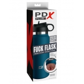 Смуглый мастурбатор-вагина в синей колбе F*ck Flask - Pipedream - в Ангарске купить с доставкой