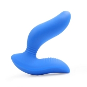 Синий вибромассажер простаты 3,5’’ Curve P-spot Massager - 12 см. - Erokay - в Ангарске купить с доставкой