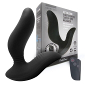 Черный вибромассажер простаты 3,5’’ Remote Control Curve P-spot Massager - 12 см. - Erokay - в Ангарске купить с доставкой
