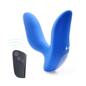 Синий вибромассажер простаты 3,5’’ Remote Control Curve P-spot Massager - 12 см. - Erokay - в Ангарске купить с доставкой