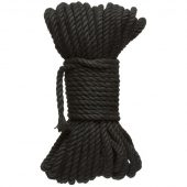 Черная верёвка для связывания и фиксации Bind Tie - 15,24 м. - Doc Johnson - купить с доставкой в Ангарске