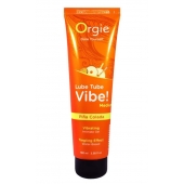 Гель с эффектом вибрации Lube Tube Vibe Medium Pina Colada - 100 мл. - ORGIE - купить с доставкой в Ангарске