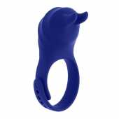 Синее эрекционное виброкольцо с клиторальной подушечкой и пультом ДУ Adjustable Fun Ring - Zero Tolerance - в Ангарске купить с доставкой
