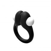 Черное эрекционное кольцо Zippy Vibrating Ring With Bullet - Adrien Lastic - в Ангарске купить с доставкой