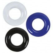 Набор из 3 эрекционных колец без рельефа - Boys of Toys - в Ангарске купить с доставкой