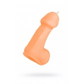 Оранжевая свеча в форме пениса - 47 гр. - Pecado - купить с доставкой в Ангарске