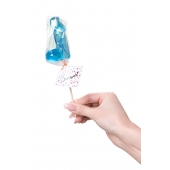 Голубой леденец в форме члена со вкусом блю кюрасао - 80 гр. - Sosuчki - купить с доставкой в Ангарске