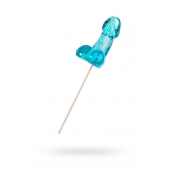 Голубой леденец в форме члена со вкусом блю кюрасао - 80 гр. - Sosuчki - купить с доставкой в Ангарске