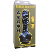 Черно-синяя мини-машина на присоске Tendril Thruster - 21,6 см. - Doc Johnson - купить с доставкой в Ангарске