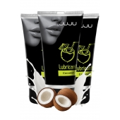 Набор из 3 съедобных лубрикантов JUJU со вкусом кокоса - JuJu - купить с доставкой в Ангарске