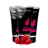 Набор из 3 съедобных лубрикантов JUJU со вкусом малины - JuJu - купить с доставкой в Ангарске