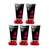 Набор из 5 съедобных лубрикантов JUJU со вкусом малины - JuJu - купить с доставкой в Ангарске