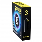 Супертонкие презервативы Ganzo Invisible - 3 шт. - Ganzo - купить с доставкой в Ангарске