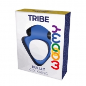 Синее эрекционное кольцо Wooomy Tribeс с вибрацией - Adrien Lastic - в Ангарске купить с доставкой