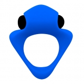 Синее эрекционное кольцо Wooomy Tribeс с вибрацией - Adrien Lastic - в Ангарске купить с доставкой