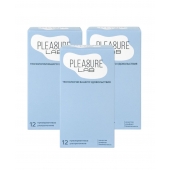 Набор из 3 упаковок ультратонких презервативов Pleasure Lab (по 12 шт.) - Pleasure Lab - купить с доставкой в Ангарске