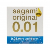 Увлажнённый презерватив Sagami Original 0.01 Extra Lub - 1 шт. - Sagami - купить с доставкой в Ангарске