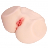 Мастурбатор-полуторс с двойным слоем материала Jenny Onahole Real Vagina - KOKOS - в Ангарске купить с доставкой