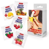 Набор из 5 саше съедобных смазок Tutti-Frutti - Биоритм - купить с доставкой в Ангарске