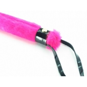 Нежная плеть с розовым мехом BDSM Light - 43 см. - БДСМ Арсенал - купить с доставкой в Ангарске