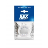 Эрекционное кольцо со стимулирующими шариками сверху и снизу - Sex Expert - в Ангарске купить с доставкой