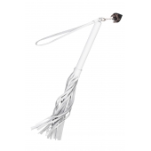 Белая кожаная плеть - 50 см. - Pecado - купить с доставкой в Ангарске