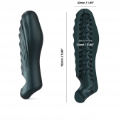 Серая силиконовая насадка на пенис с подхватом Manwan Ryzer - Manwan - в Ангарске купить с доставкой