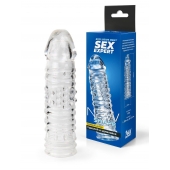 Прозрачная закрытая насадка на пенис - 17 см. - Sex Expert - в Ангарске купить с доставкой