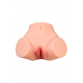 Телесный реалистичный мастурбатор-полуторс с 2 любовными входами - No Name - в Ангарске купить с доставкой