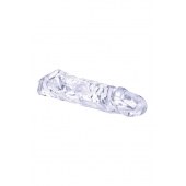 Прозрачная насадка-удлинитель Length Enhancer With Bullet с подхватом - 22,3 см. - NMC - в Ангарске купить с доставкой