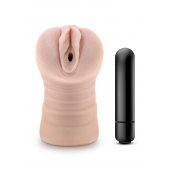 Телесный мастурбатор-вагина Ayumi с вибрацией - Blush Novelties - в Ангарске купить с доставкой