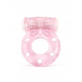Розовое эрекционное виброкольцо с бабочкой - 1137 - в Ангарске купить с доставкой