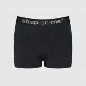 Черные трусики-боксеры для фиксации насадок Strap-on-me Harness Lingerie Allure - size XL - Strap-on-me - купить с доставкой в Ангарске