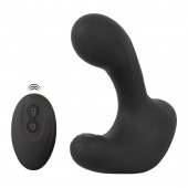 Черная анальная вибропробка с функцией расширения RC Butt Plug with 3 functions - Orion - в Ангарске купить с доставкой