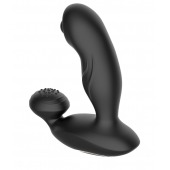 Черный вибромассажер простаты с вращающимся шариком - Secwell - в Ангарске купить с доставкой