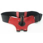 Красные трусики со штырьком для насадки - БДСМ Арсенал - купить с доставкой в Ангарске