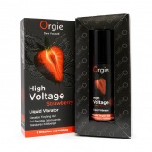 Жидкий вибратор Orgie High Voltage Strawberry - 15 мл. - ORGIE - купить с доставкой в Ангарске