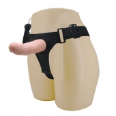 Реалистичный страпон-фаллоимитатор на трусиках Ultra Passionate Harness - 15 см. - Baile - купить с доставкой в Ангарске