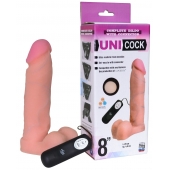 Фаллическая насадка Харнесс UNICOCK 8  с вибрацией - 20 см. - LOVETOY (А-Полимер) - купить с доставкой в Ангарске