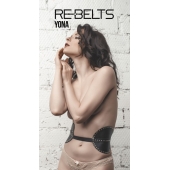 Пояс с клёпками Yona Black - Rebelts - купить с доставкой в Ангарске