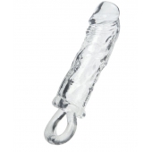 Прозрачная насадка с петлёй для фиксации - 14 см. - ToyFa - в Ангарске купить с доставкой