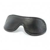 Кожаная маска на глаза - БДСМ Арсенал - купить с доставкой в Ангарске