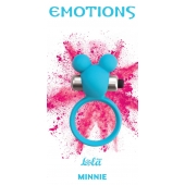 Голубое эрекционное виброколечко Emotions Minnie Breeze - Lola Games - в Ангарске купить с доставкой