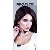 Чёрный чокер-кляп Iman Black - Rebelts - купить с доставкой в Ангарске