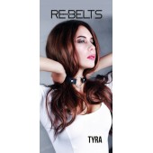Чёрный кожаный чокер-кляп Tyra Black - Rebelts - купить с доставкой в Ангарске