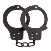 Чёрные наручники из листового металла BONDX METAL CUFFS BLACK - Dream Toys - купить с доставкой в Ангарске