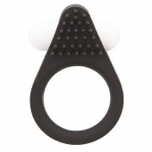 Чёрное эрекционное кольцо LIT-UP SILICONE STIMU RING 1 BLACK - Dream Toys - в Ангарске купить с доставкой
