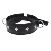 Полиуретановый ошейник с пуклями и D-кольцами Collar with Studs - Blush Novelties - купить с доставкой в Ангарске